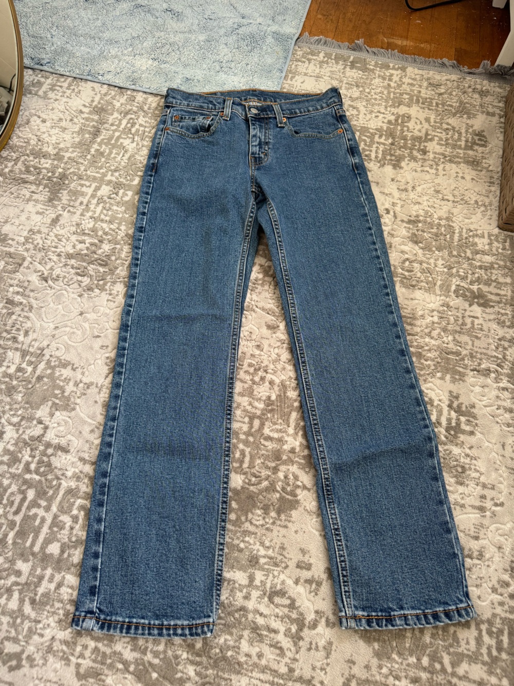 Levi's Straight-Leg Blue Jeans 514 Waist 28 Leg 30